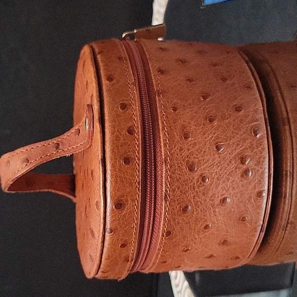 Furla| Ostrich mini bag with top handle NWOT - Picture 3 of 10